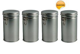 Nakpunar 1 pcs Airtight Tea Coffee Tins with Latch N3