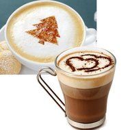 Corner Biz Home - Barista Creative Coffee Art Stencils Template Set 16pcs N6