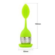 Tea Infuser, MaxMall 4-Pack Silicone Tea Infuser Handle Stainless Steel Strainer&nbsp;filter Infuser&nbsp;with Drip Tray... N7