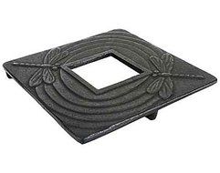 Fuji Merchandise Square Dragonfly Cast Iron Teapot Trivet Black #TB22
