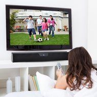 PYLE PSBV320BT Bluetooth Digital Soundbar Speaker System with FM Radio &amp; Remote Control N4