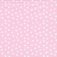 Entertaining with Caspari Dots Guest Towels, Platinum, Pack of 15 N10