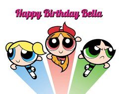 Powerpuff Girls Edible Image Photo Cake Topper Sheet Personalized Custom Customized Birthday Party - 1/4 Sheet... N2