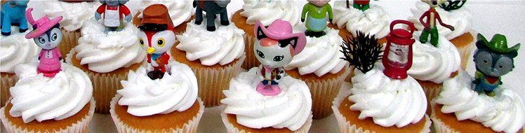 SHERIFF CALLIE&#039;S WILD WEST 17 Piece Birthday Cupcake Topper Set Featuring Sheriff Callie and Townsfolk - Wild... N6