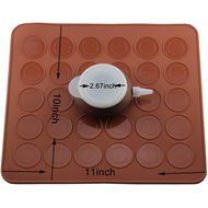 Mujiang Silicone Macaron Kit Decorating Piping Pot Pastry Baking Mat Capacity 30 N4