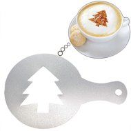 VANKER 16Pcs Latte Art Cappuccino Coffee Barista Stencils DIY Decoration Tool N7