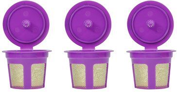 FANOR 24K Gold Reusable K Cup and K Carafe Coffee Filter Pod Combo- Accessories for Keurig 2.0 K200, K300, K400... N4