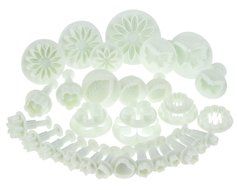 High Quality Sugar Craft 33pcs White Plastic Tools Accessories Set Kit For Cakes Decorating With 10 Different... N2