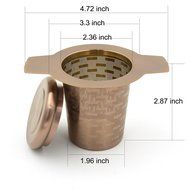 YC-Houseware Stainless Steel Tea Infuser Brew-In-Mug Large Capacity Extra Fine Mesh Strainer for Loose Leaf Tea... N4