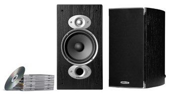 Polk Audio RTiA3 High Performance Bookshelf Loudspeaker, 40Hz-27kHz, Pair, Black