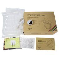 RECAPS Empty Nespresso Coffee Capsule Disposable Nespresso Capsules (240pcs) + Self Adhesive Aluminium Sticker... N4