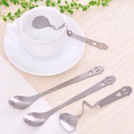 Gogoforward Creative Special Design,Coffee Spoon,Lovely Smile Graphics Curved Spoon Drink Condiment Spoon Teaspoon N2