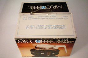 Mr. Coffee Replacement Glass Decanter [Model D-7C] White P27-5 -- 8 Cup Decanter with Lid -- Can Be 10 Cup if...