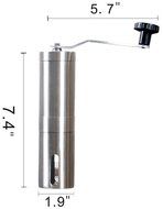 Manual Coffee Grinder with Ceramic Burr - High Quality Hand Coffee Burr Hand Coffee Mill with Precision Conical... N6