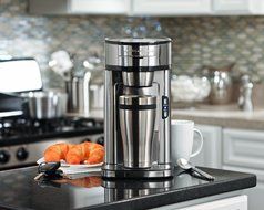 Hamilton Beach Single Serve Scoop Coffee Maker, Stainless Steel (49981) N7