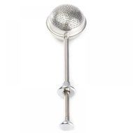 MAXGOODS Fine Metal Ball Push Tea Leaf Herbal Lock Infuser Teaspoon Strainer Spice Filter N5