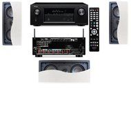 Klipsch R-2502-W II In-Wall Speaker (LCR) 3.0 Denon AVR-X2100W 7.2