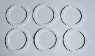 Fab International Bormioli Rocco Fido 3.25" Compatible Replacement Jar Gaskets, Bag of 6 (AFTER MARKET PART) N5