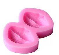 1pcs Modern red lip cake mold fondant mold decorating tools chocolate gumpaste mould clay/rubber mould backing... N2