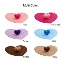 ME.FAN&trade; Silicone Anti-dust Glass Cup Cover - Love Is Everything Silicone Cup Lids - Mug Drink Cover/Spoon Holder... N3
