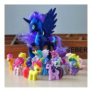 12Pcs/Set 5CM Lot of My Little Pony funny Cake Toppers Doll Action Figures Toy C N2
