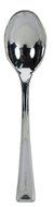 Creative Converting 24 Count Plastic Spoons, Mini, Metallic Silver N2