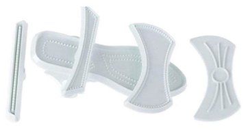 C-Pioneer Set of 9 Lady High-Heeled Shoe Plastic Sandal Fondant Cake Baking Mould Mold N4
