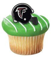 NFL Atlanta Falcons Cupcake Helmet Rings 12 count