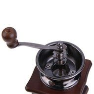 Manual Coffee Mill Wood Stand Bowl Antique Hand Coffee Bean Grinder N2