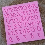 Sher Letters Numbers Shaped Fondant Cake Chocolate Silicone Mold N2