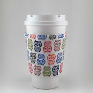 Cup Cozy, Reusable Coffee Cup Sleeve, Insulated, One Size Fits All, Owls N3