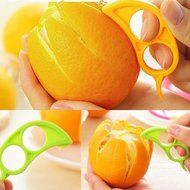ProCIV Set of 2 Lemon Orange Convenient Juicer Funnel Shape Gift 2 Lemon Orange Peelers (Green) N6
