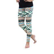 PHOTNO Skinny Geometric Print Stretchy Pants Leggings N15