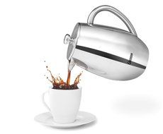 Quiseen Double Wall Stainless Steel French Press Coffee & Espresso Maker, 1 Liter - 34-Ounce (8 4oz Cups) N6