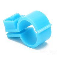 Bargain World 20Pcs 1.2cm Poultry Bird Climbers Chicken Foot Ring Chicken Foot Tag N3
