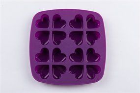 16 Cavity Heart Shape Silicone Handmade DIY Cake Chocolate Jello Mold for Wedding N7