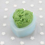 Y&amp;XL&amp;H Children And Kiss Shaped Soap Molds Mooncake Mould Fondant Cake Chocolate Silicone Mold, Decoration Tools... N4