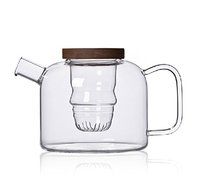 Dechunxian&reg; Creative Life Series - Glass Tea Pot + Tea Infuser Strainer ,Lead-free Heat-resistant Borosilicate... N4