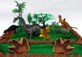 Prehistoric Diplodocus DINOSAUR 12 Piece Birthday CAKE Topper Set Featuring a Diplodocus and 4 Random Dinosaur... N5