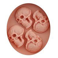 Let'S Diy 3D Skull Shape Fondant Cake Silicone Mold Candy Jelly Chocolate Mould Cake Decorator Baking Tools N2