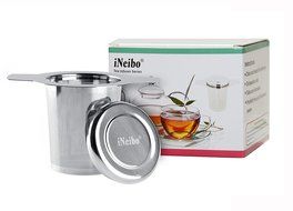 iNeibo Tea Infuser - Perfect for Single Cup of Extra Fine Loose Leaf Tea - Brew-in-Mug Strainer Steeper instead... N15