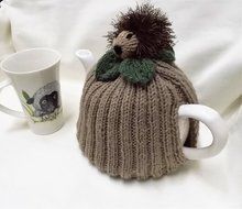 Hand Knitted Hedgehog Tea Cozy, fits 4 - 6 cup tea pot N2