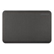 WellnessMats Anti-Fatigue 36 Inch by 24 Inch Linen Motif Kitchen Mat, Grey N11