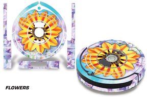 Skin Decal Wrap For iRobot Roomba 650/655 Vacuum Stickers Accessory Kit FLOWERS