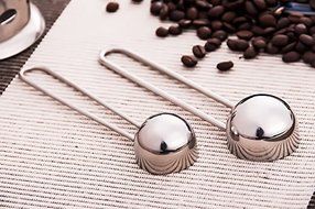 Iable 1PCS X Coffee Tea Spice Measure Scoop Stirring Spoon Stainless Steel Long Handle 10g N5