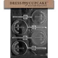 Dress My Cupcake Chocolate Candy Mold, Confirmation Lollipop