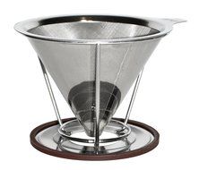 Pour Over Coffee Dripper / Maker - Stainless Steel with Clever Cone Design - Reusable / Washable Paperless Filter... N7