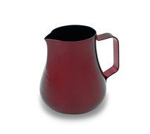 Diguo Stainless Steel Steaming Pitcher (20oz/600cc, Red) N3