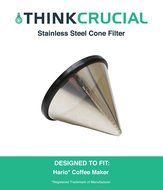 Washable and Reusable Stainless Steel Cone Coffee Filter N2