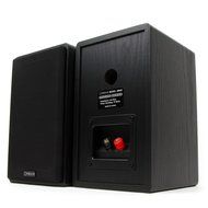 Micca MB42 Bookshelf Speakers With 4-Inch Carbon Fiber Woofer and Silk Dome Tweeter (Black, Pair) N3